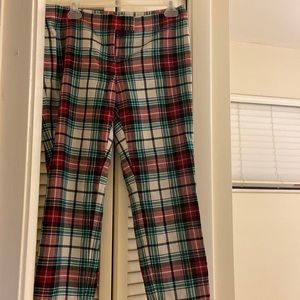 Vineyard vines holiday plaid pants size 4